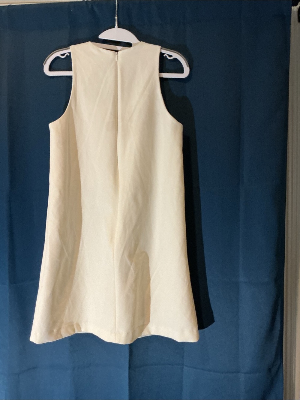 H&M Cream Sleeveless A-Line Dress